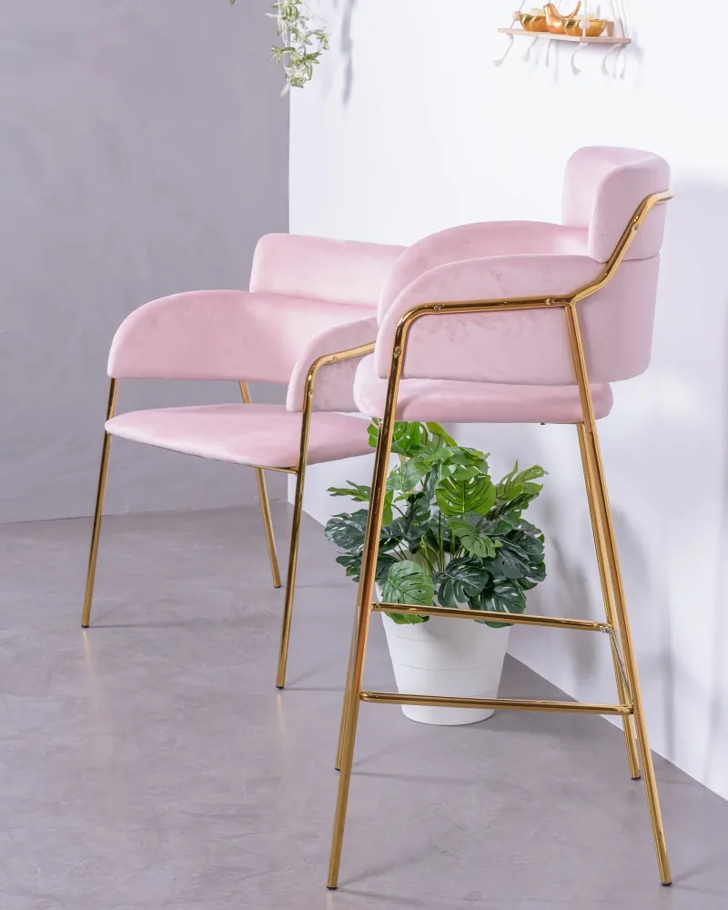 Tabouret design Cruiser recouvert de velours | Nest Dream