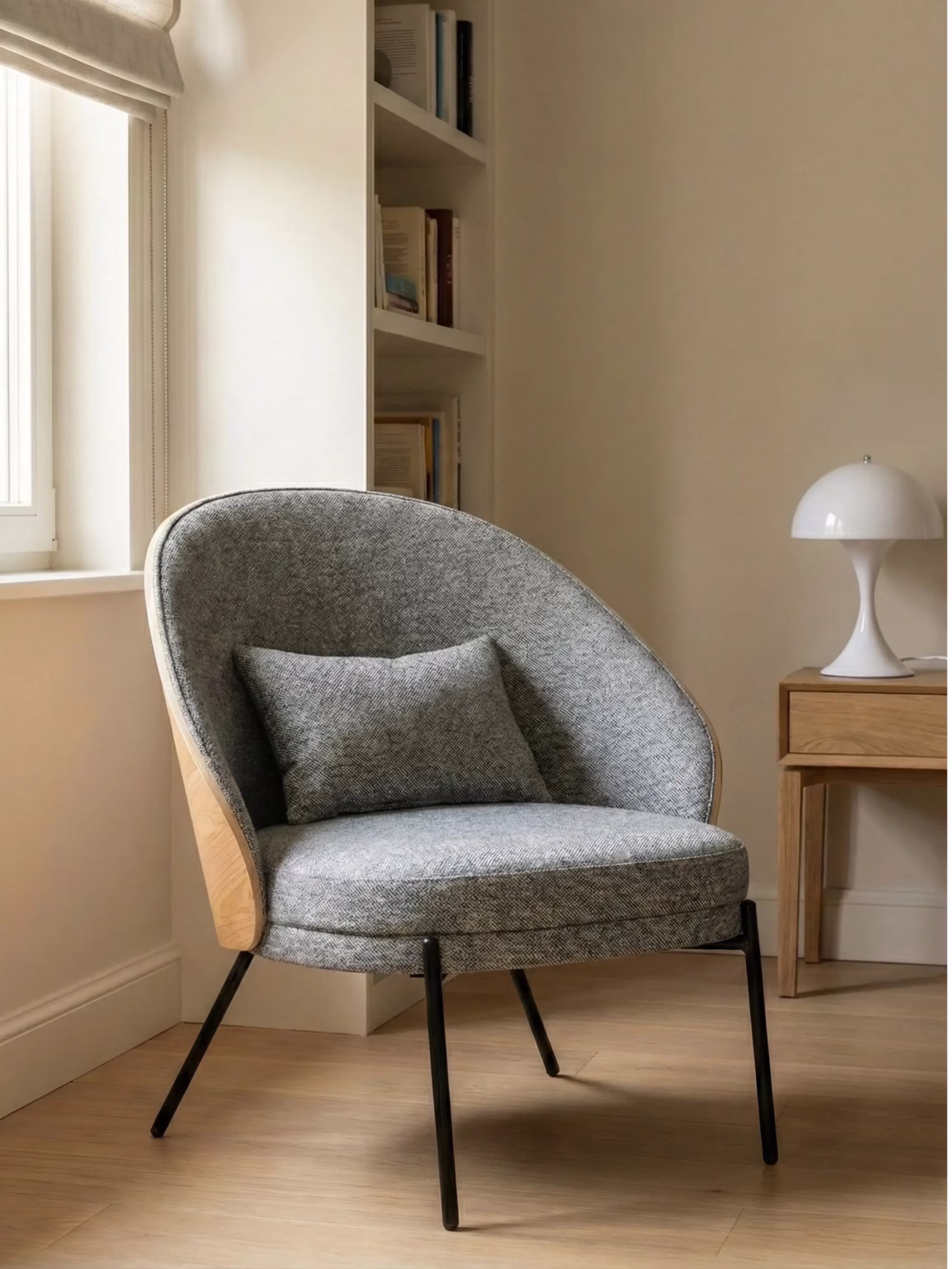 Poltrona rustica con legno di frassino naturale - Earth NEST DREAM - 1
