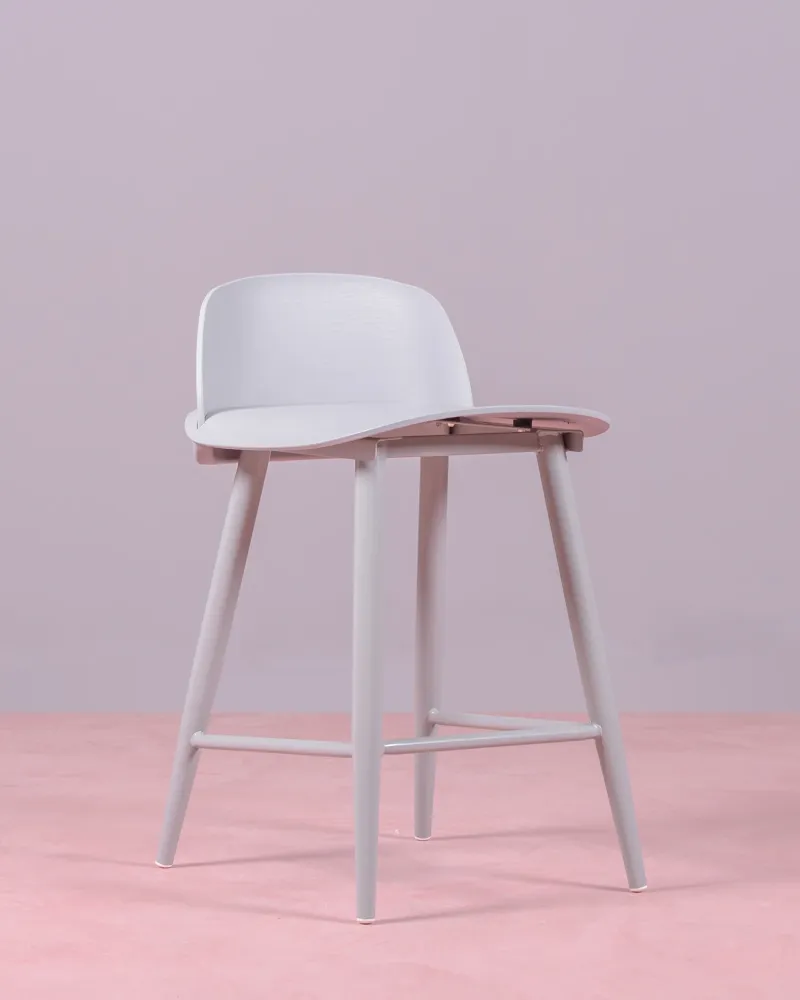 Nordic Paris stool with backrest | Nest Dream Furniture Store