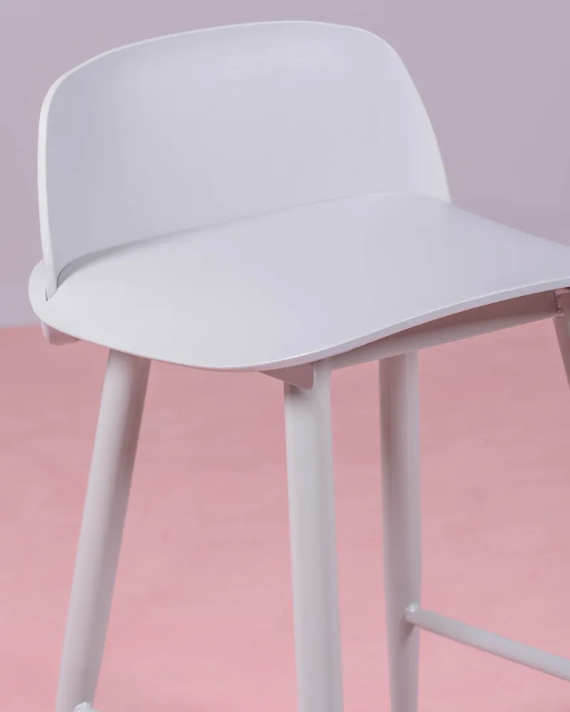 Nordic Paris stool with backrest | Nest Dream Furniture Store