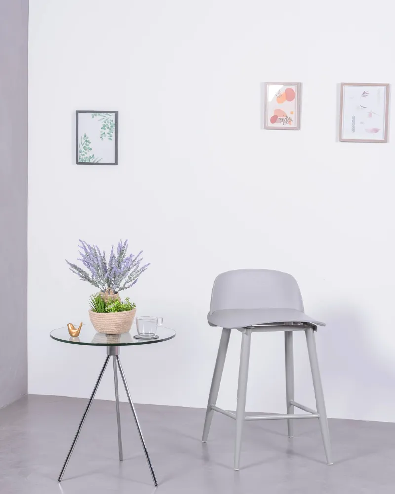 Nordic Paris stool with backrest | Nest Dream Furniture Store