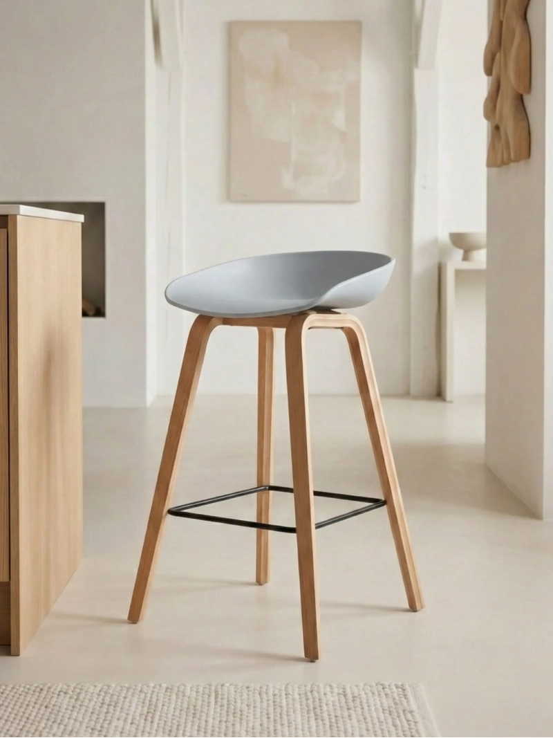 Taburete nórdico con patas de madera de haya (63cm) - Daxer NEST DREAM - 15