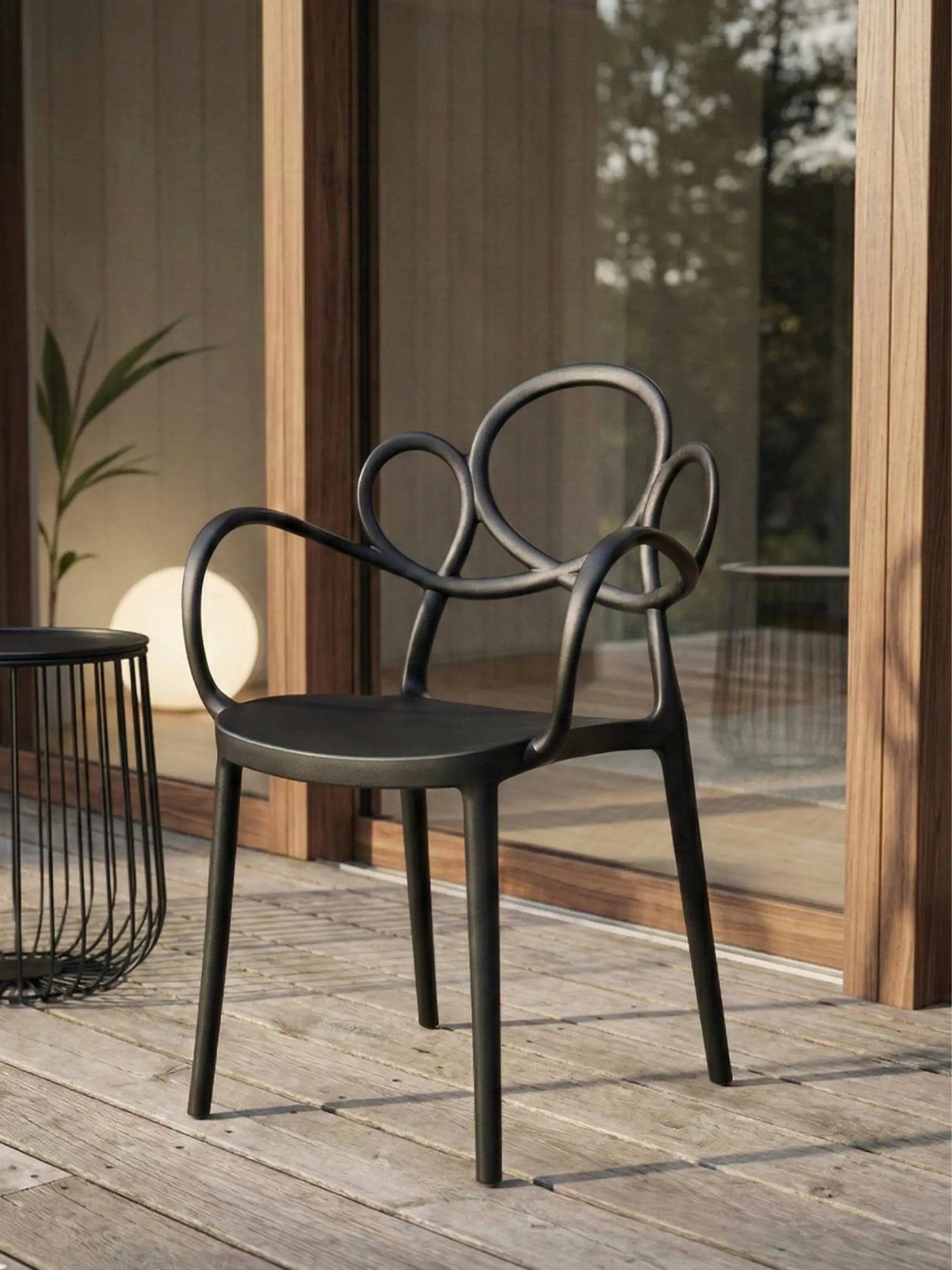 Scaun de design cu brațe, potrivit pentru utilizare în aer liber - Dream NEST DREAM - 1