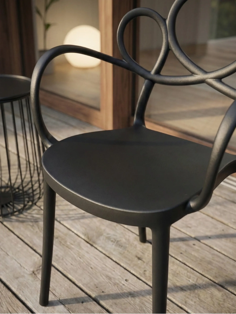 Cadeira de design com apoios para os braços adequada para utilização no exterior - Dream NEST DREAM - 1