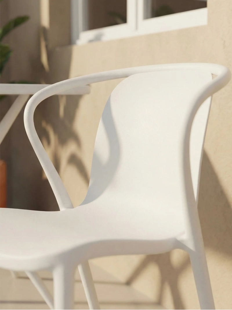Silla de comedor apilable apta para jardín - Pierre NEST DREAM - 1