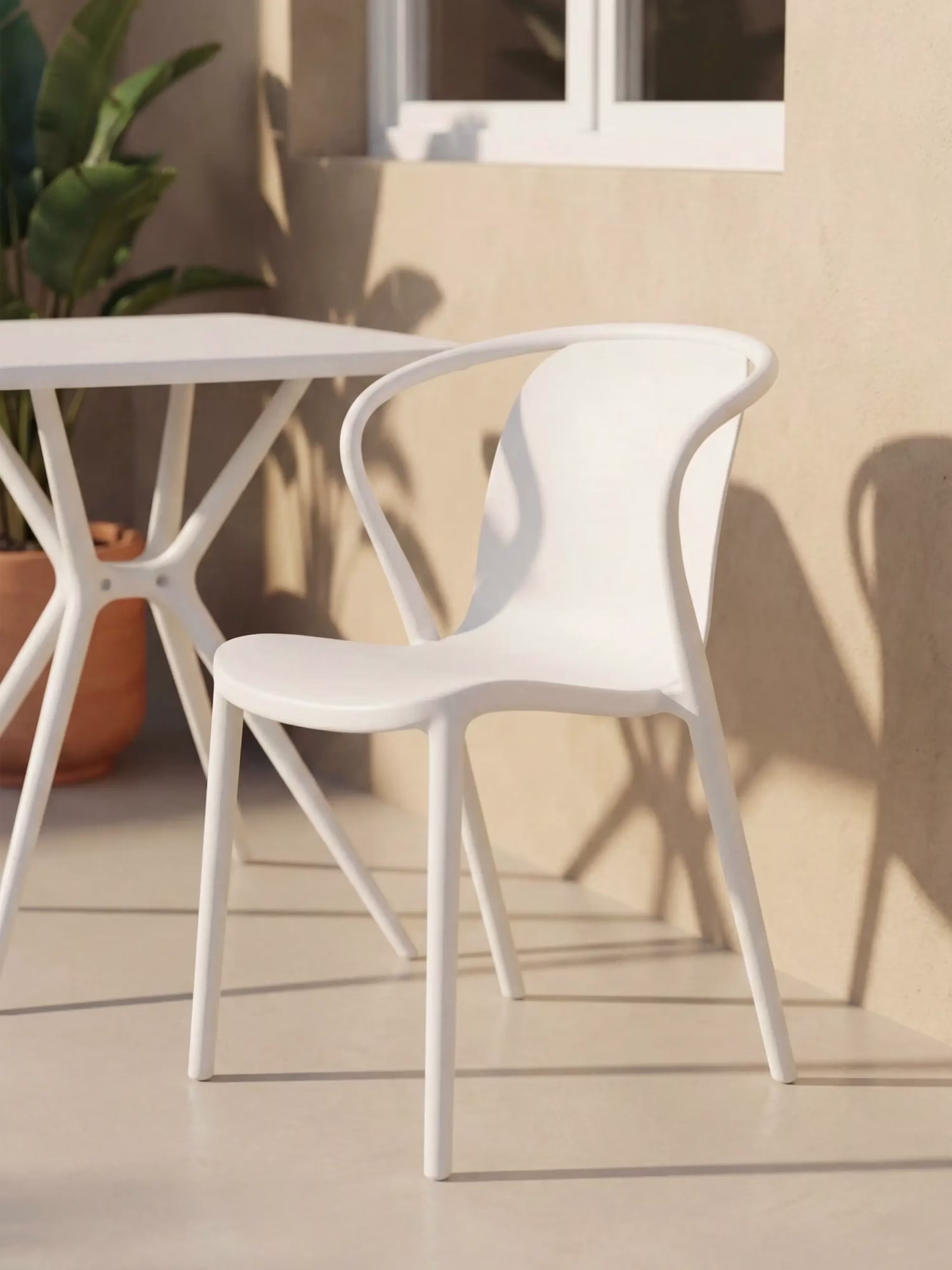 Chaise de salle à manger empilable pour le jardin - Pierre NEST DREAM - 1