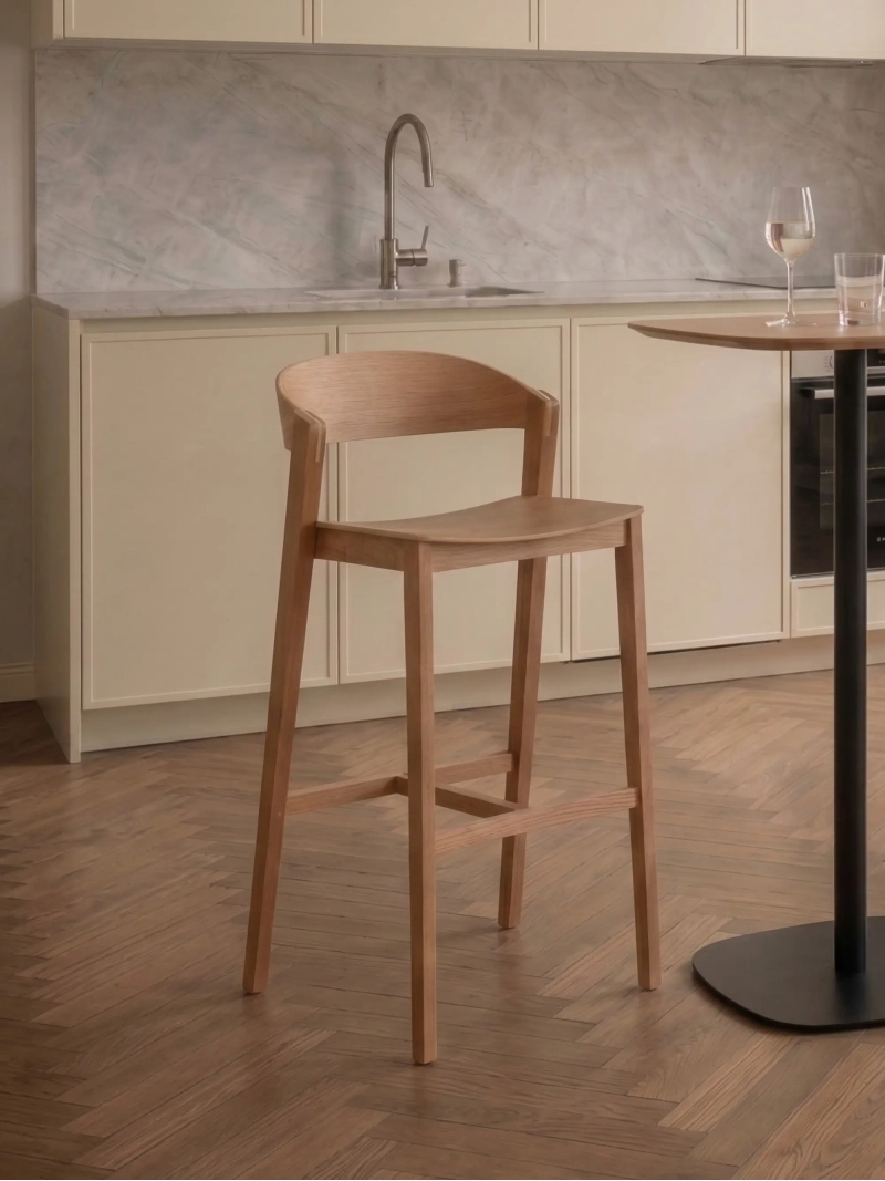 stol Skandinavien hög i ek och valnöt - Soho NEST DREAM - 1