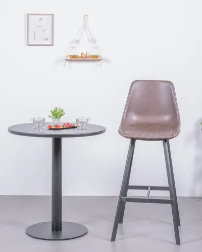 Tabouret industriel rétro 76cm | conception vintage | Livraison gratuite