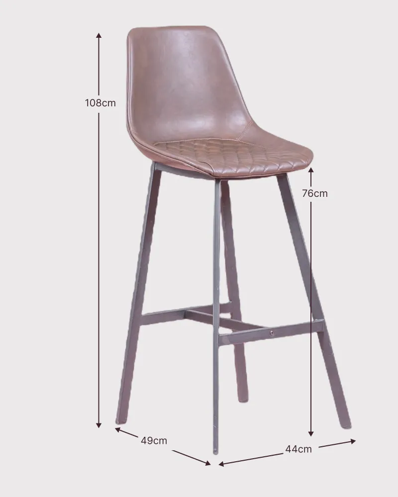 Retro industrial stool 76cm | vintage design | Free shipping