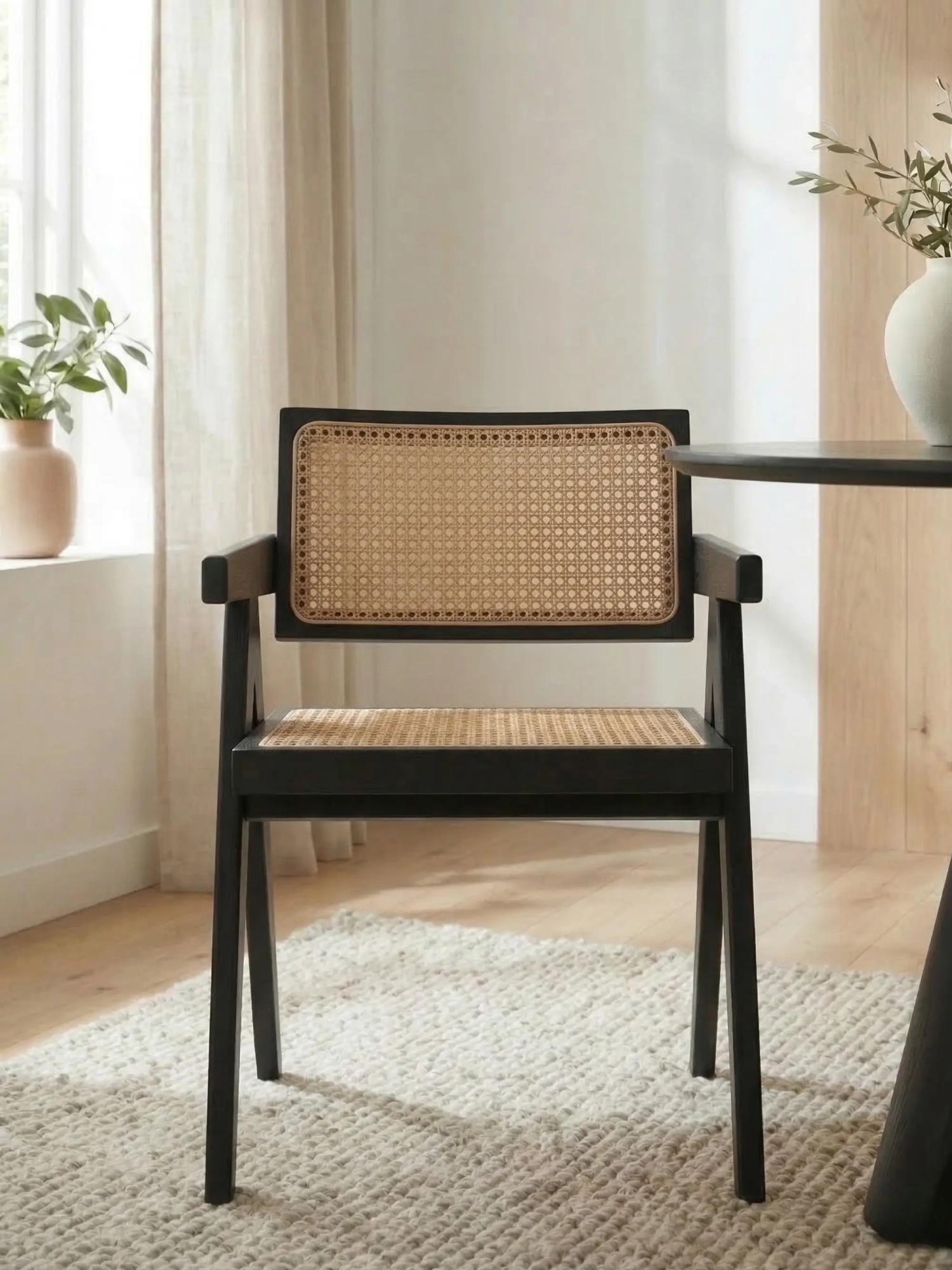 Sedia classica con braccioli in rattan naturale e legno di frassino Compass NEST DREAM - 12