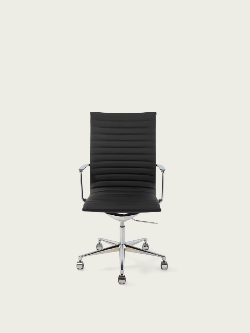 Ergonomski pisarniški stol Premium Leather Highback - Alu NEST DREAM - 1