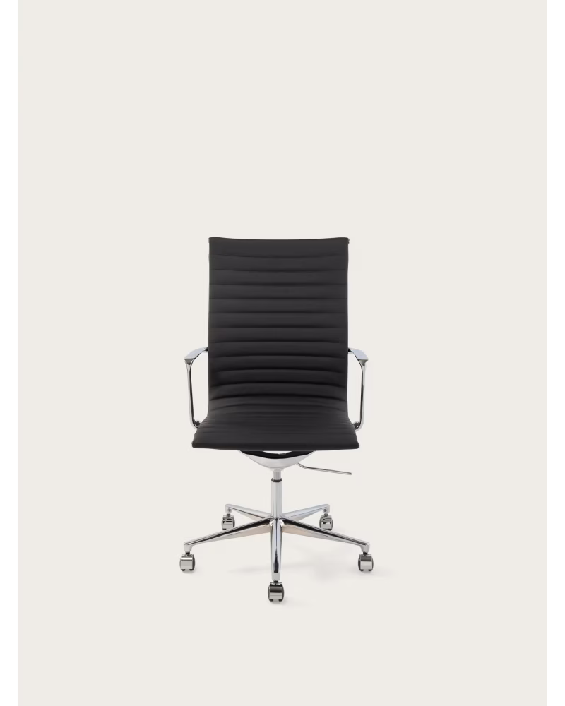 Ergonomiczne krzesło biurowe Premium Leather Highback - Alu NEST DREAM - 2