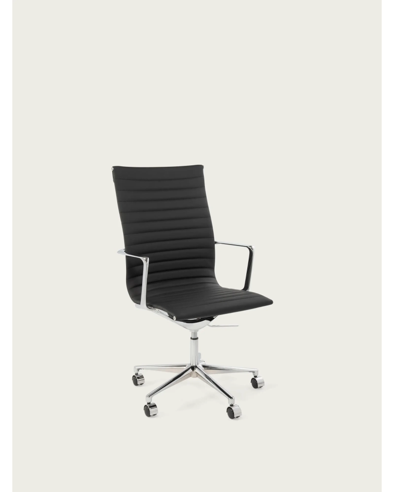 Ergonomické kancelárske kreslo Premium Leather Highback - Alu NEST DREAM - 6