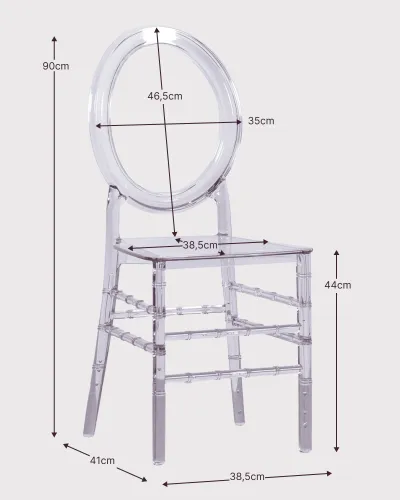 Transparent Isabelle Ghost chair- Garden chairs-Plastic chairs