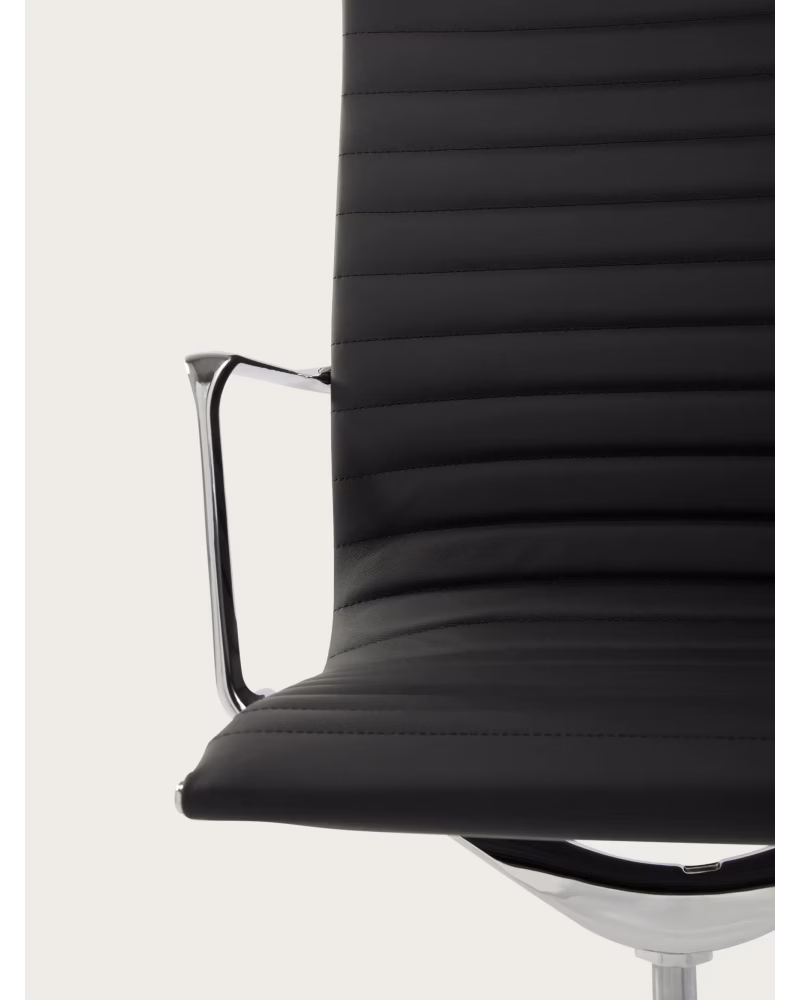 Ergonomischer Bürostuhl Premium Leder Highback - Alu NEST DREAM - 5