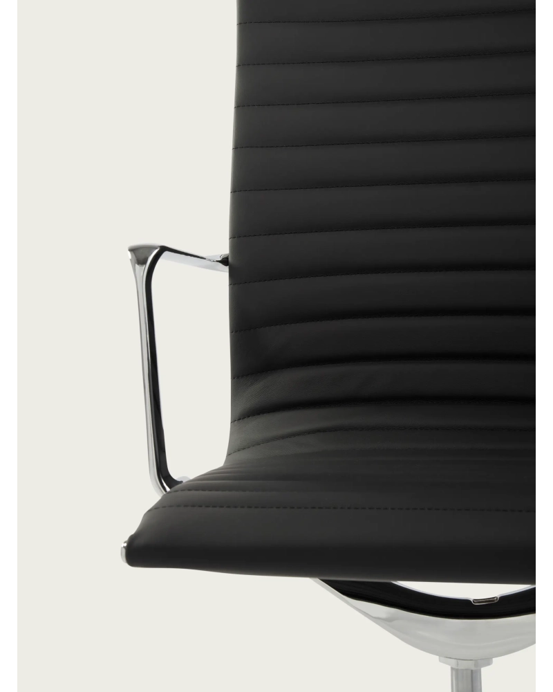 Ergonomski pisarniški stol Premium Leather Highback - Alu NEST DREAM - 5