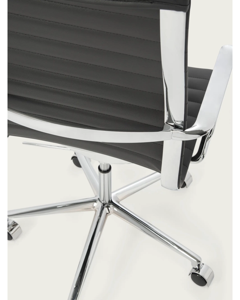 Ergonomski pisarniški stol Premium Leather Highback - Alu NEST DREAM - 9