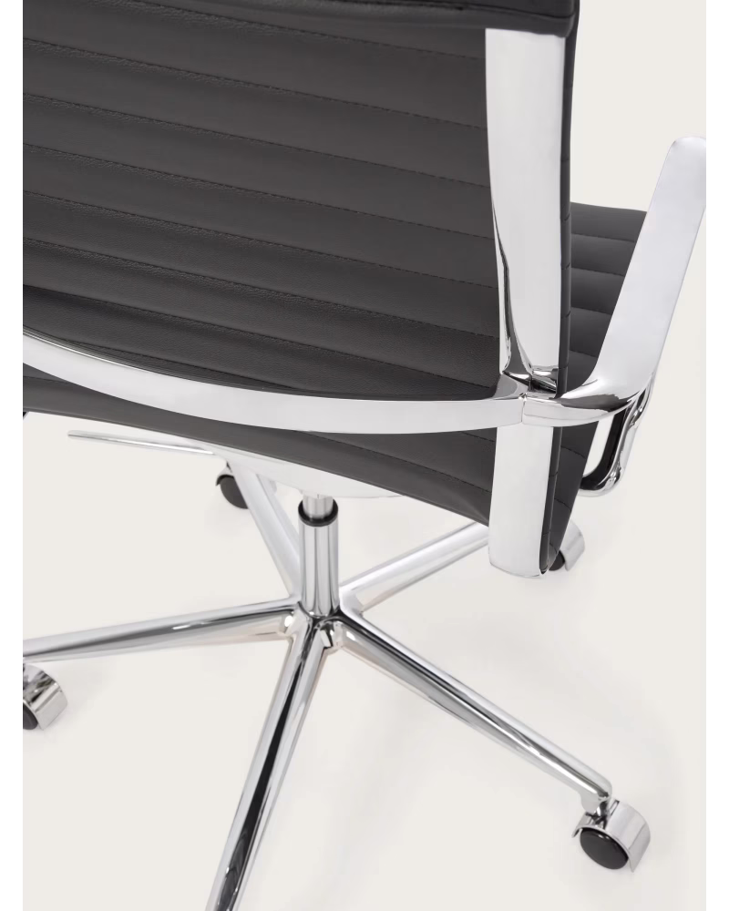 Fauteuil de bureau ergonomique en cuir Premium Highback - Alu NEST DREAM - 9