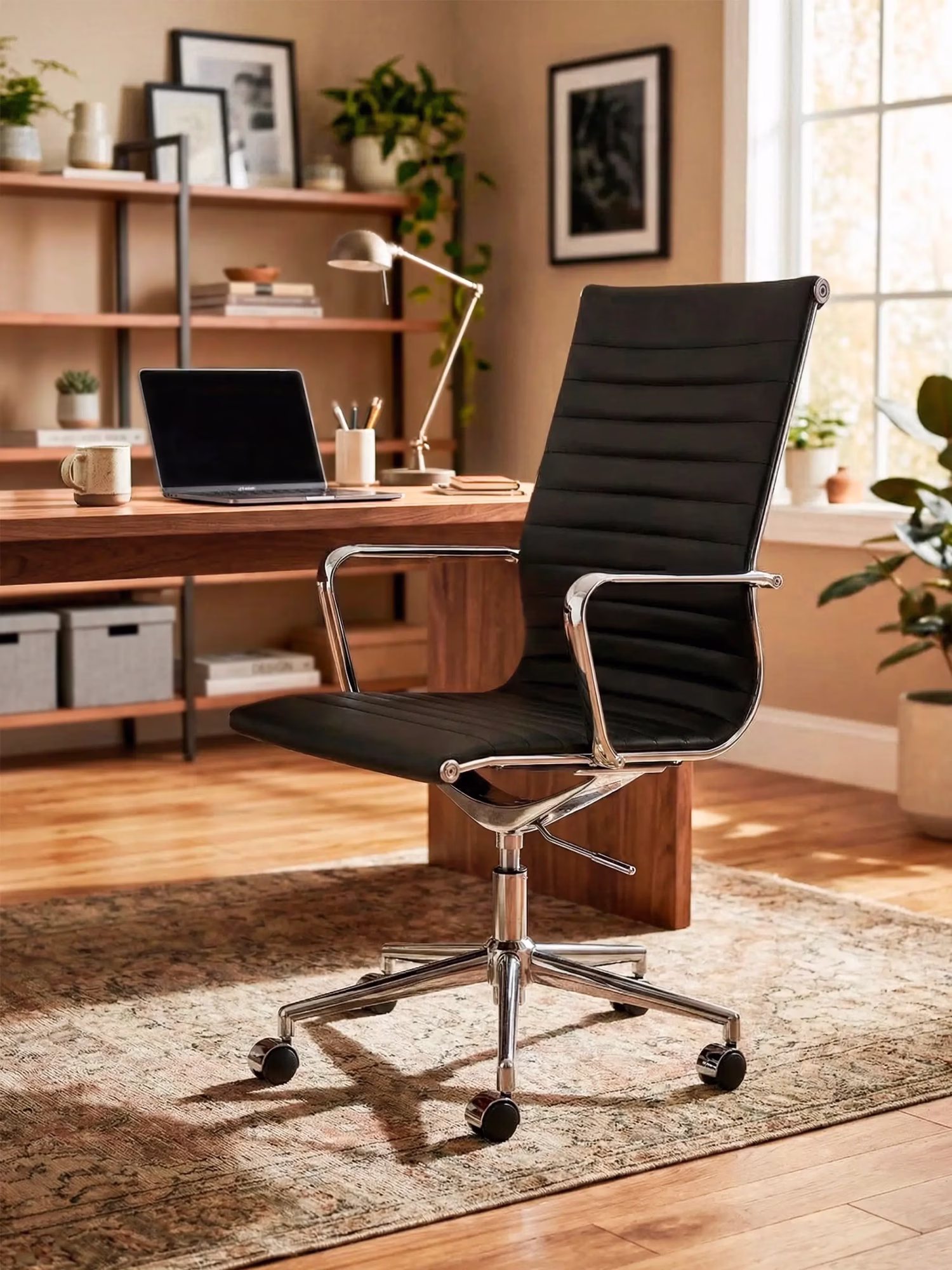 Ergonomic Executive Office Chair Premium Leather Highback - Alu NEST DREAM - 1