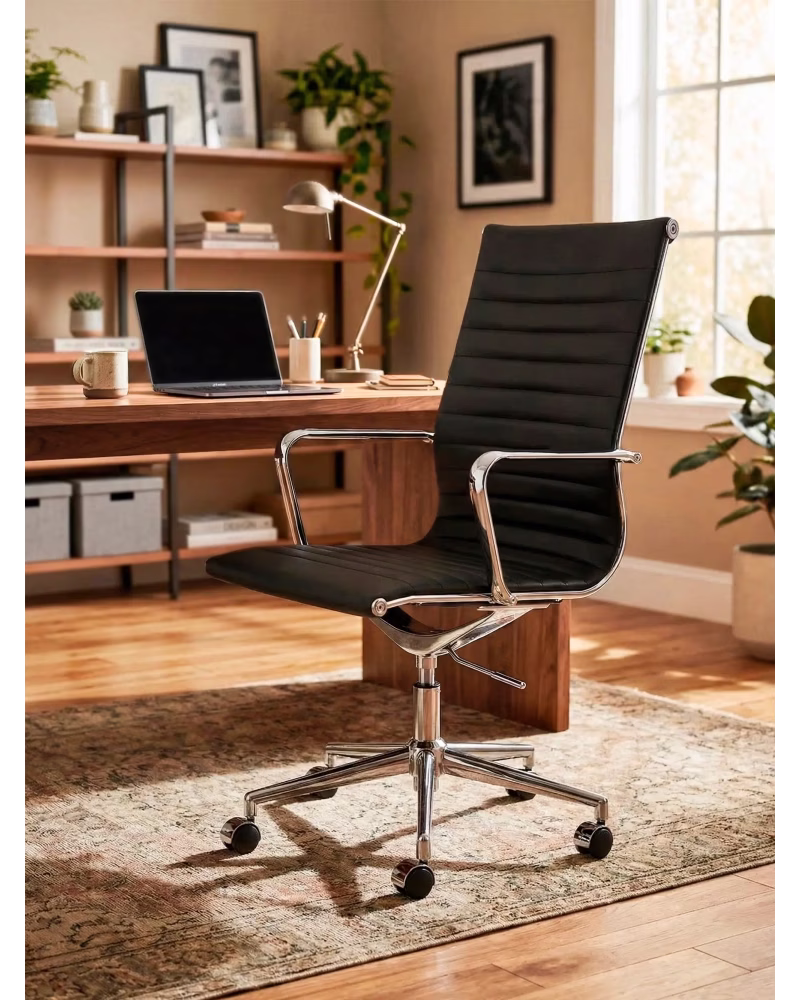 Ergonomické kancelárske kreslo Premium Leather Highback - Alu NEST DREAM - 1