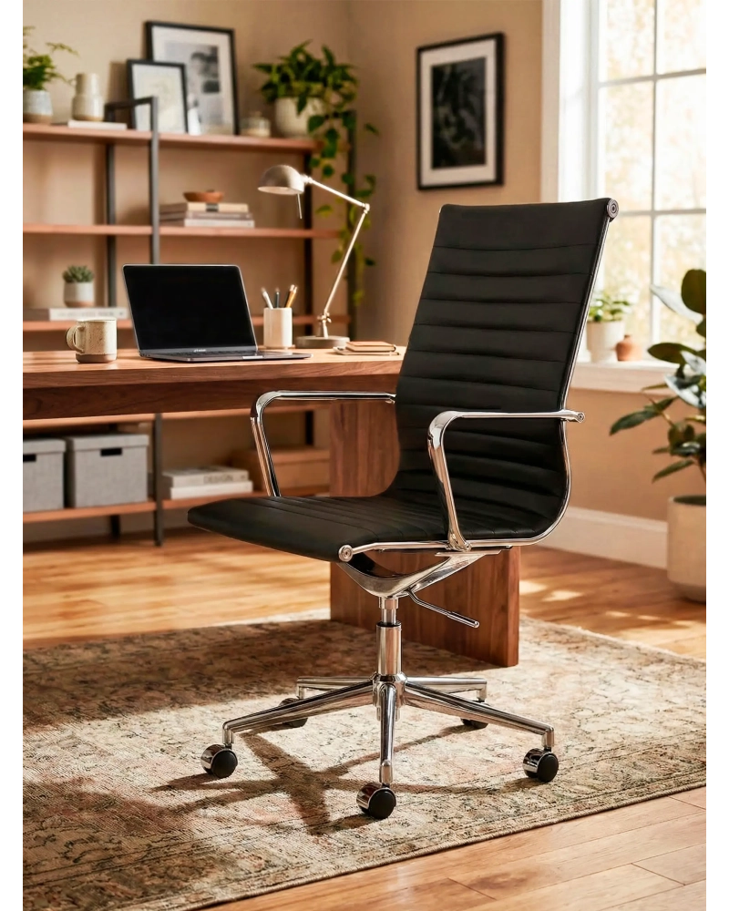 Ergonomski pisarniški stol Premium Leather Highback - Alu NEST DREAM - 1