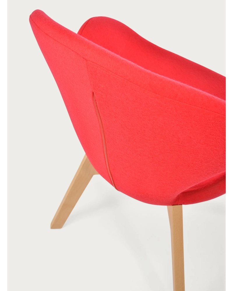 Nordic fotoliu de design cu bază din lemn de frasin - Swart NEST DREAM - 5