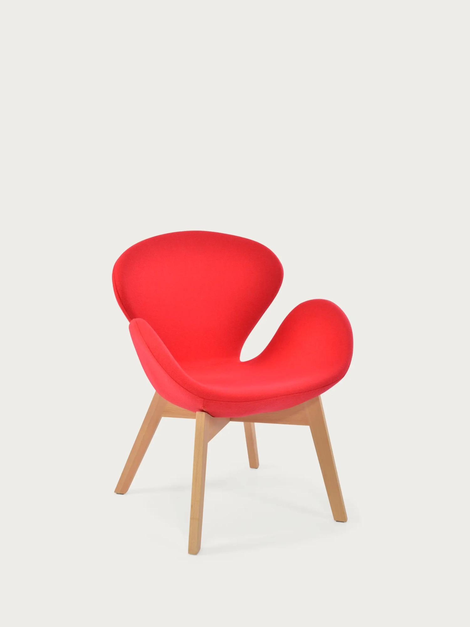Nordic designlænestol med stel i asketræ - Swart NEST DREAM - 1