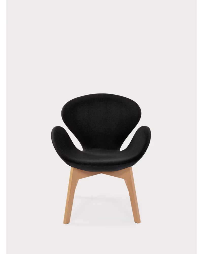 Nordic design Sessel mit Eschenholzgestell - Swart NEST DREAM - 12