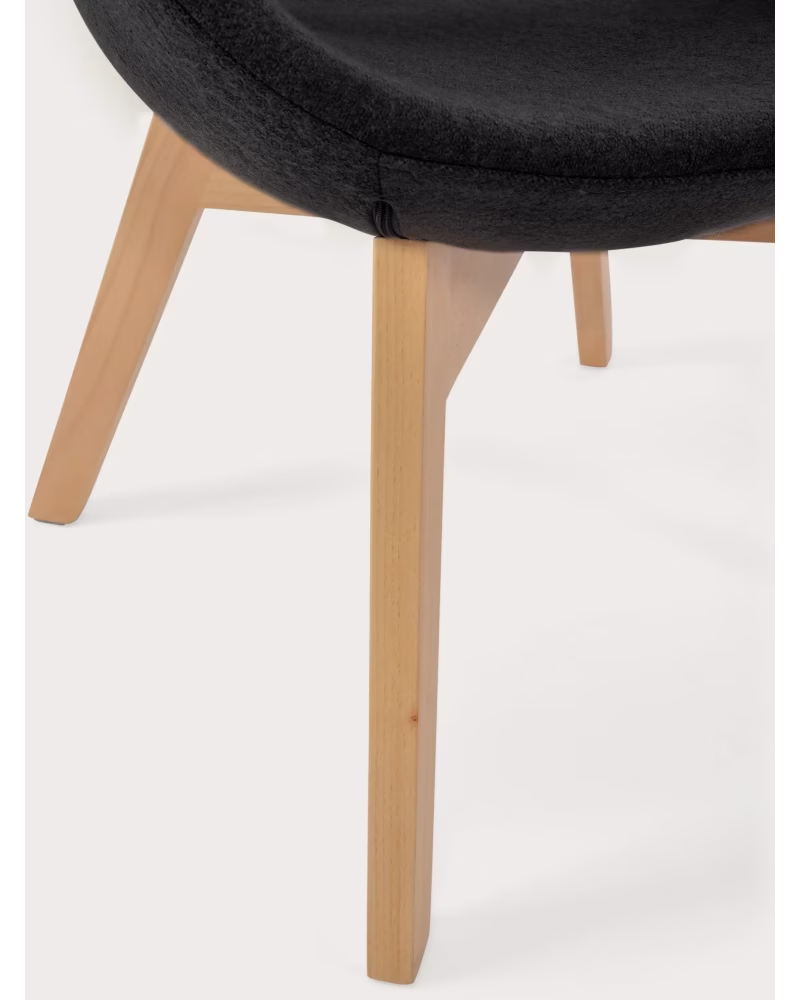 Nordic design Sessel mit Eschenholzgestell - Swart NEST DREAM - 14