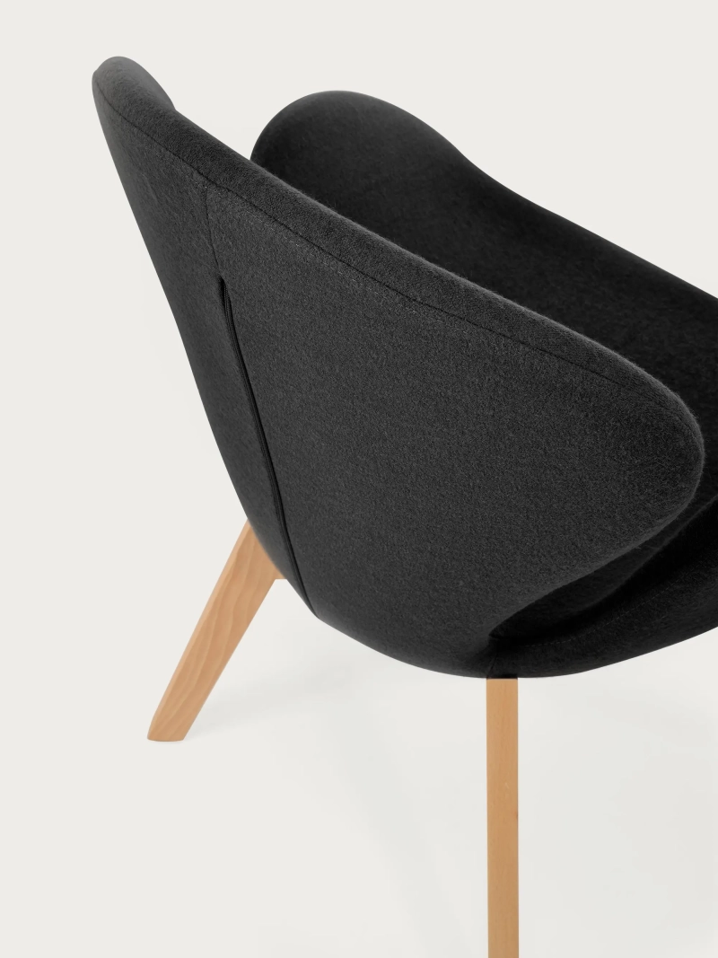 Nordic poltrona di design con base in legno di frassino - Swart NEST DREAM - 11