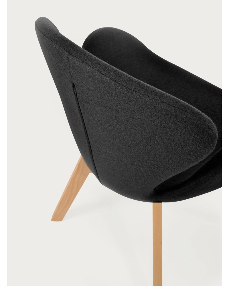 Nordic design karosszék kőrisfa alappal - Swart NEST DREAM - 15