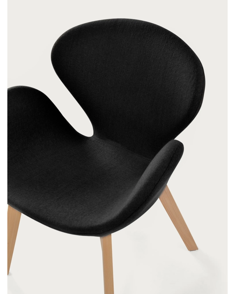 Nordic design karosszék kőrisfa alappal - Swart NEST DREAM - 17