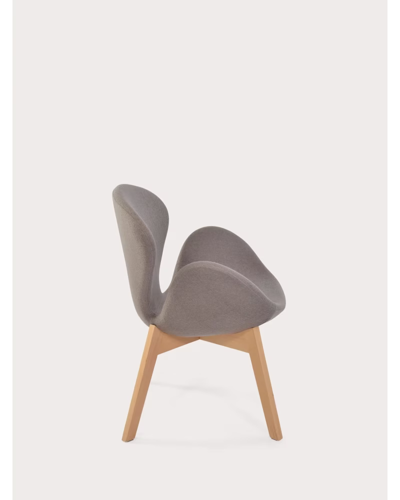 Nordic design Sessel mit Eschenholzgestell - Swart NEST DREAM - 25