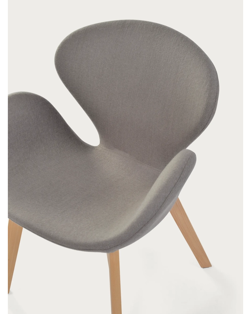 Nordic design karosszék kőrisfa alappal - Swart NEST DREAM - 26