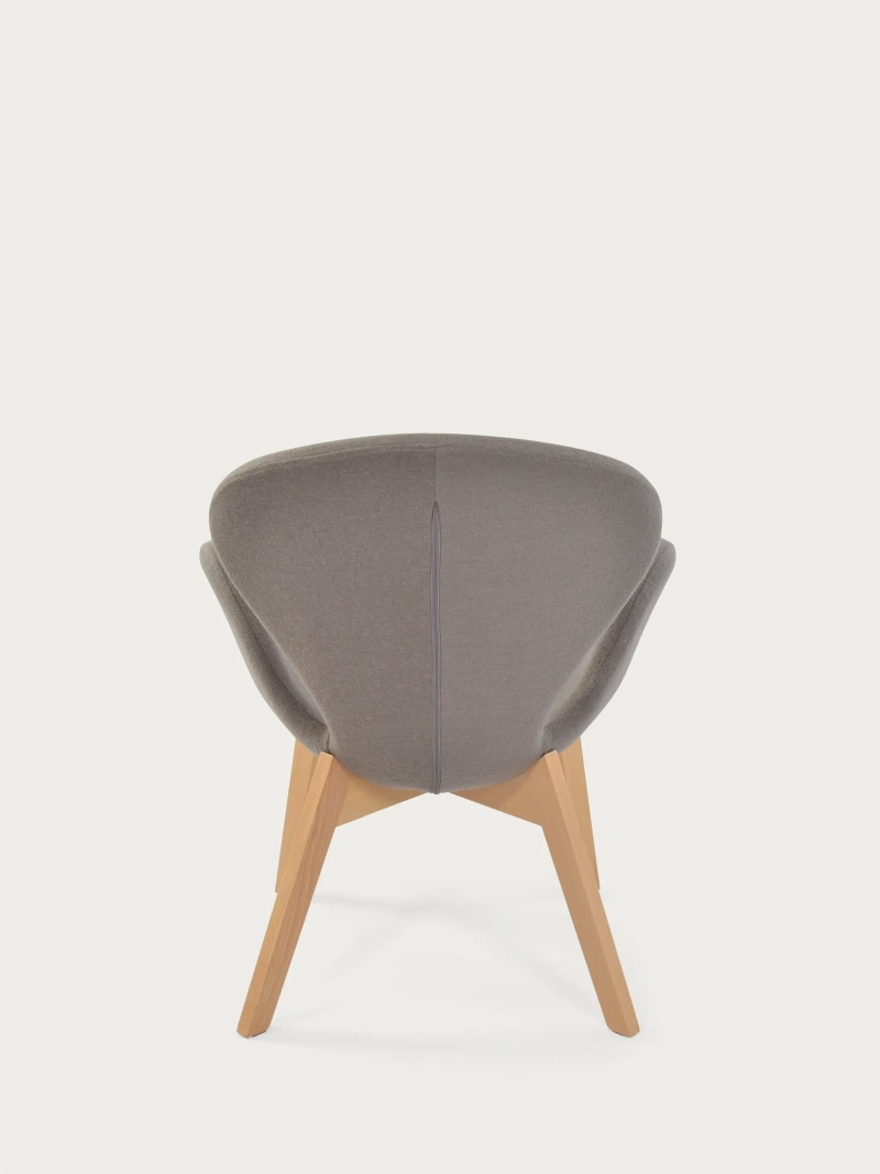 Nordic design fauteuil met essenhouten onderstel - Swart NEST DREAM - 20
