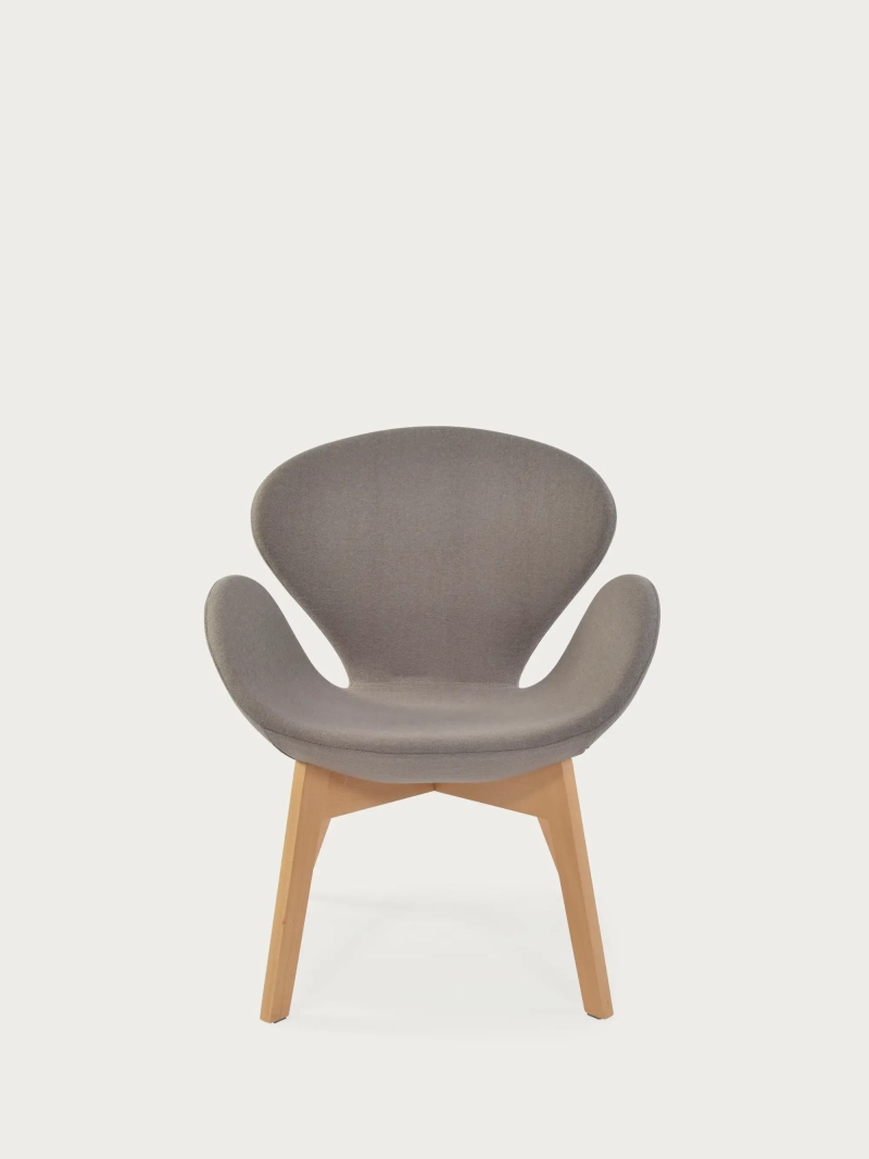 Nordic designlænestol med stel i asketræ - Swart NEST DREAM - 20