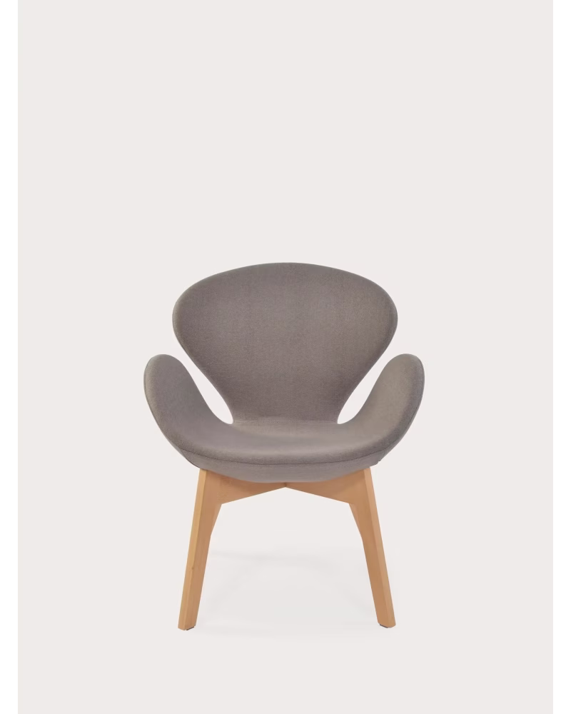Nordic sillón de diseño con base de madera de fresno - Swart NEST DREAM - 21