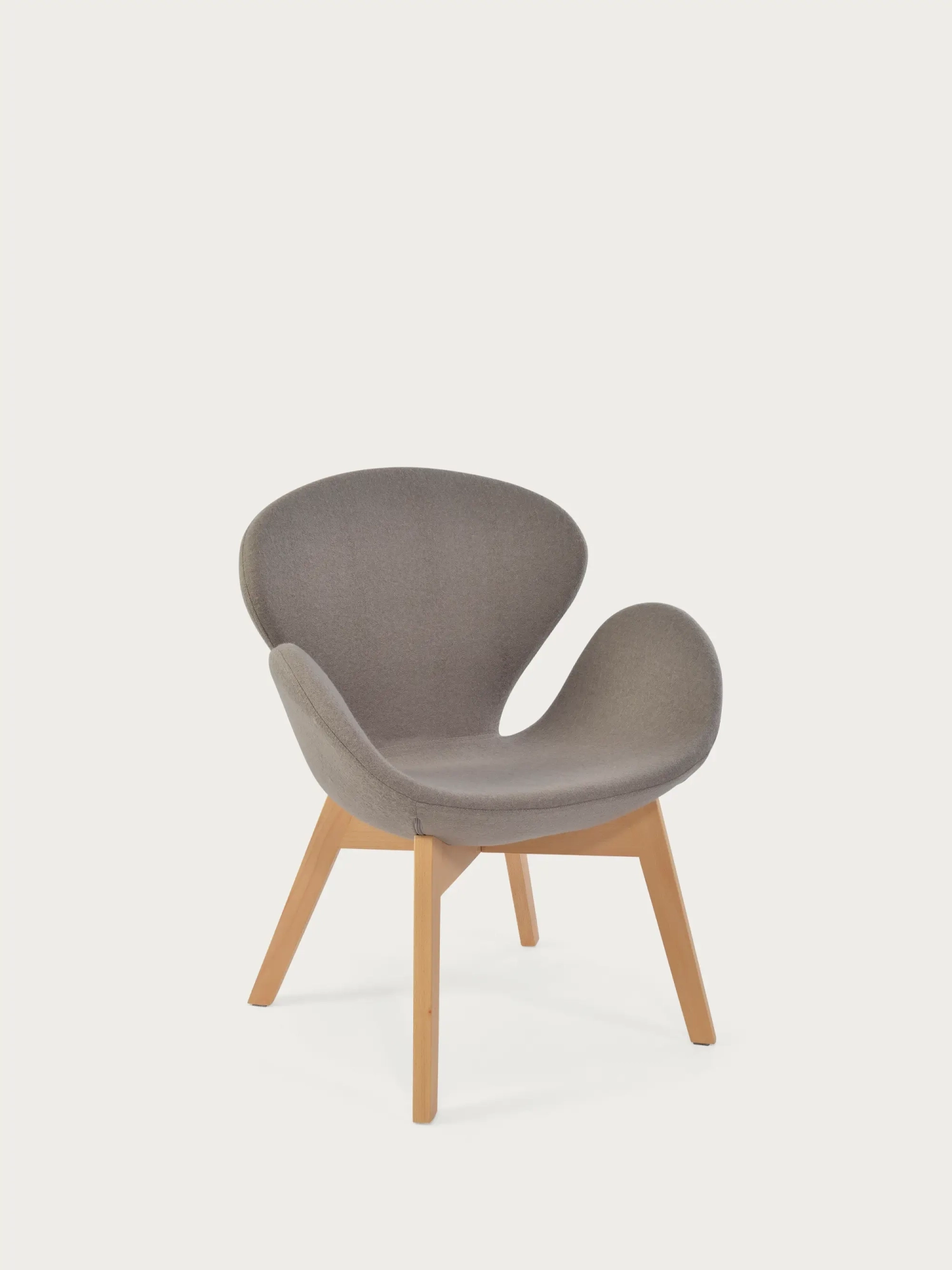 Nordic fotoliu de design cu bază din lemn de frasin - Swart NEST DREAM - 20