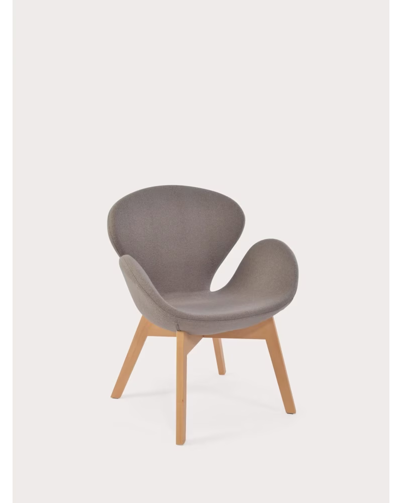 Nordic design Sessel mit Eschenholzgestell - Swart NEST DREAM - 20