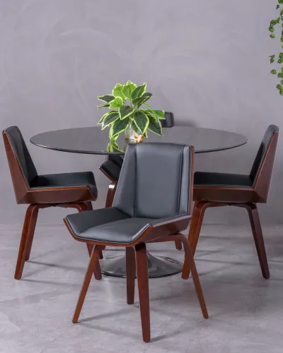 Nordic designer chair in dark wood | Free Shipping | Nest Dream