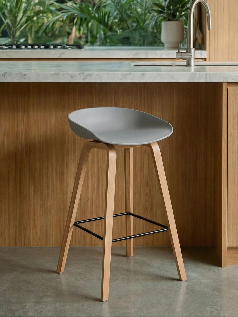 Daxer 75 cm Nordic Barkruk | Stijl en Massief Hout | Nest Dream