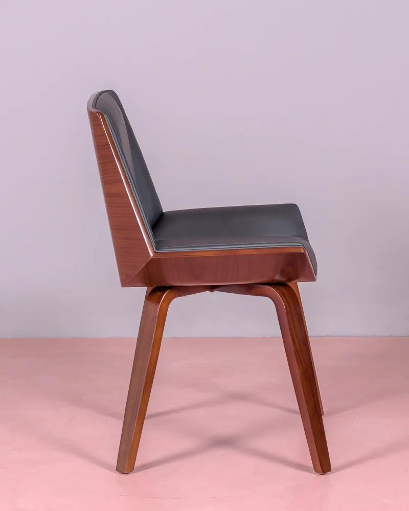 Nordic designer chair in dark wood | Free Shipping | Nest Dream