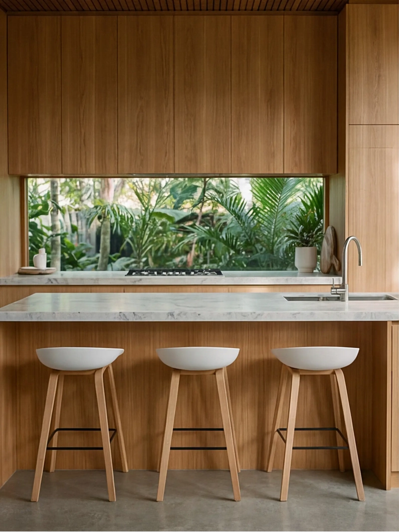 Daxer 75 cm Nordic Taburete de Bar | Estilo y Madera Maciza | Nest Dream