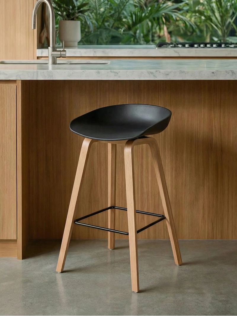 Daxer 75 cm Nordic Barstol | Stil och massivt trä | Barstol Nest Dream