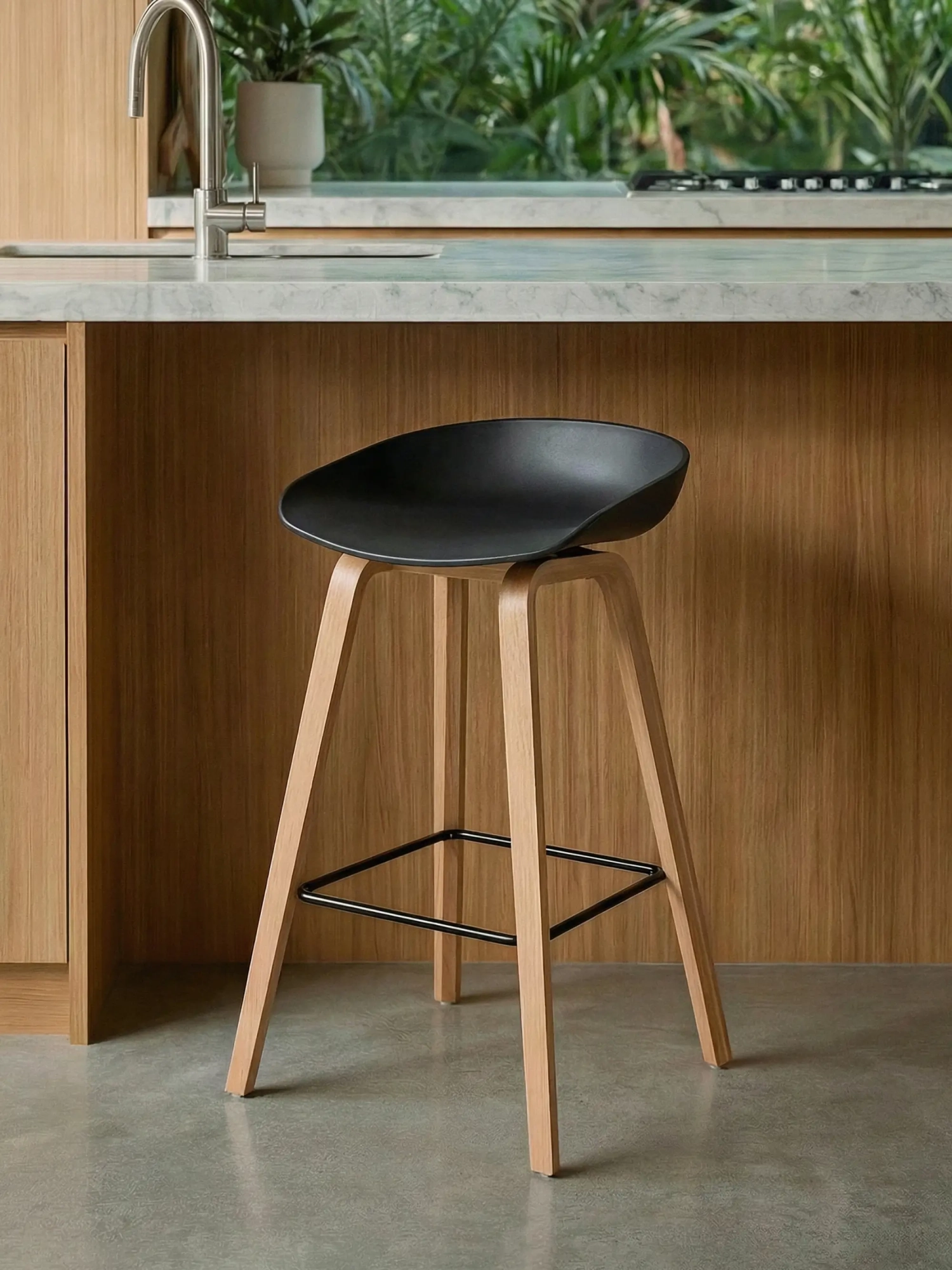 Daxer 75 cm Nordic Barstol | Stil och massivt trä | Barstol Nest Dream