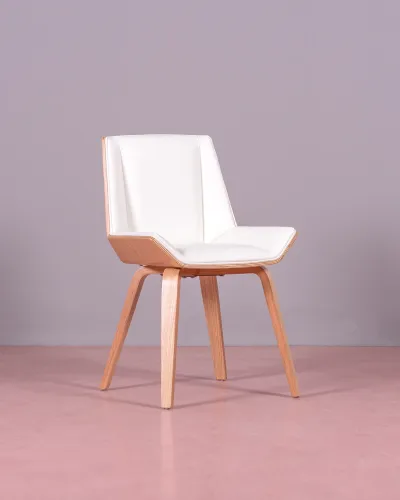 Chaise en bois d'érable clair avec coussin | Retour gratuit - Nest Dream