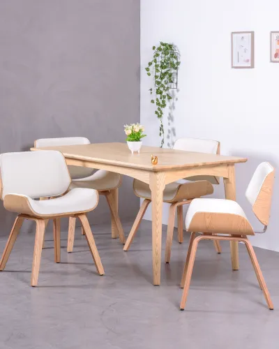 Light wood chair with cushion | Try it for 60 days - Nest Dream