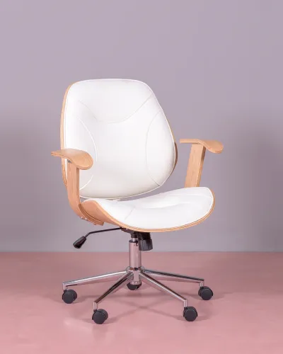 Cambridge Office Chair in Maple Leatherette | Nest Dream