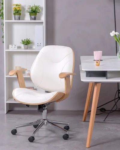 Cambridge Office Chair in Maple Leatherette | Nest Dream