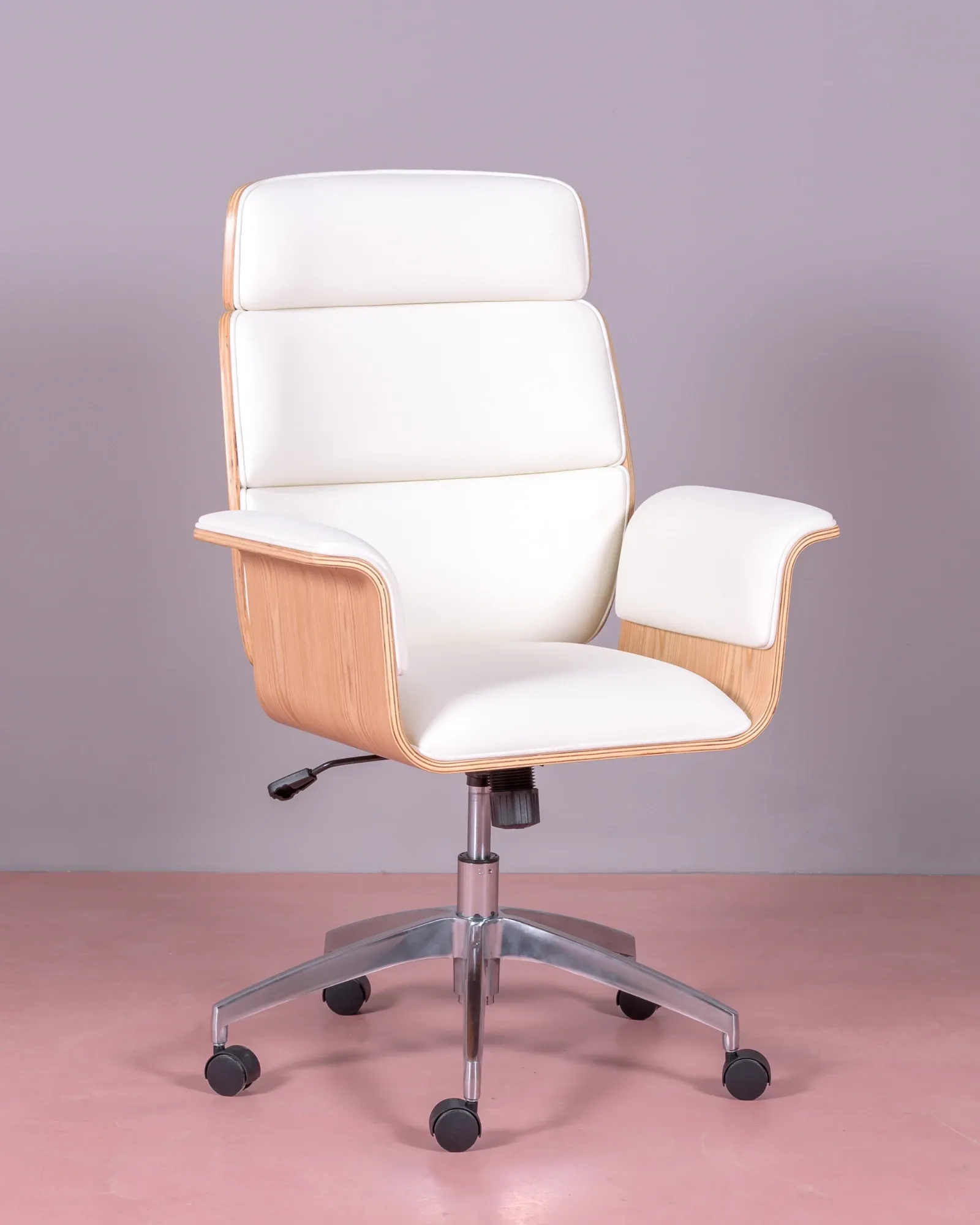 Office chair for executives in light maple | Free Shipping